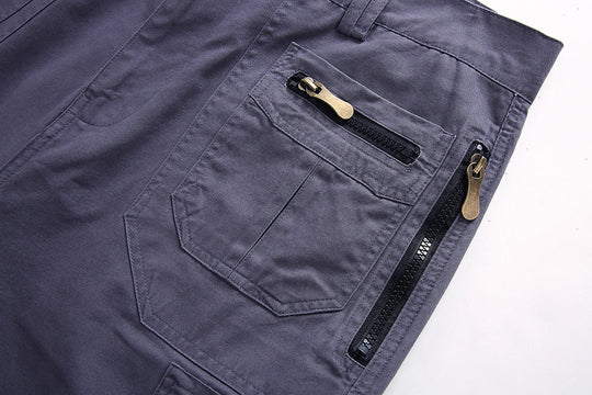 Herren-Cargo-Shorts mit Reißverschlusstaschen