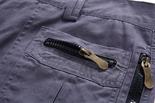 Herren-Cargo-Shorts mit Reißverschlusstaschen