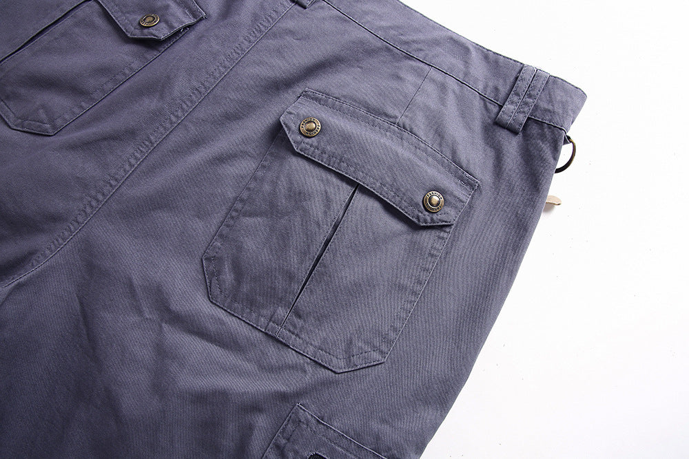 Herren-Cargo-Shorts mit Reißverschlusstaschen