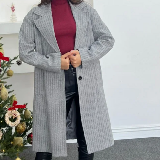 Langer Mantel mit Gürtel für Damen