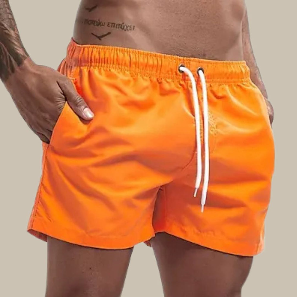 Herren-Badeshorts mit Kordelzug und Taschen