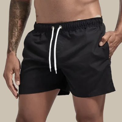 Herren-Badeshorts mit Kordelzug und Taschen