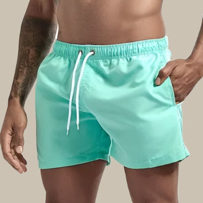 Herren-Badeshorts mit Kordelzug und Taschen