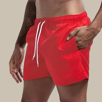 Herren-Badeshorts mit Kordelzug und Taschen