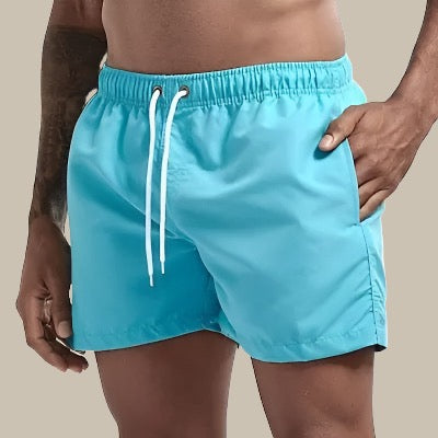 Herren-Badeshorts mit Kordelzug und Taschen