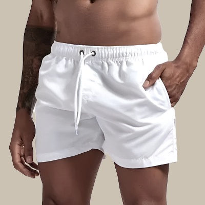 Herren-Badeshorts mit Kordelzug und Taschen